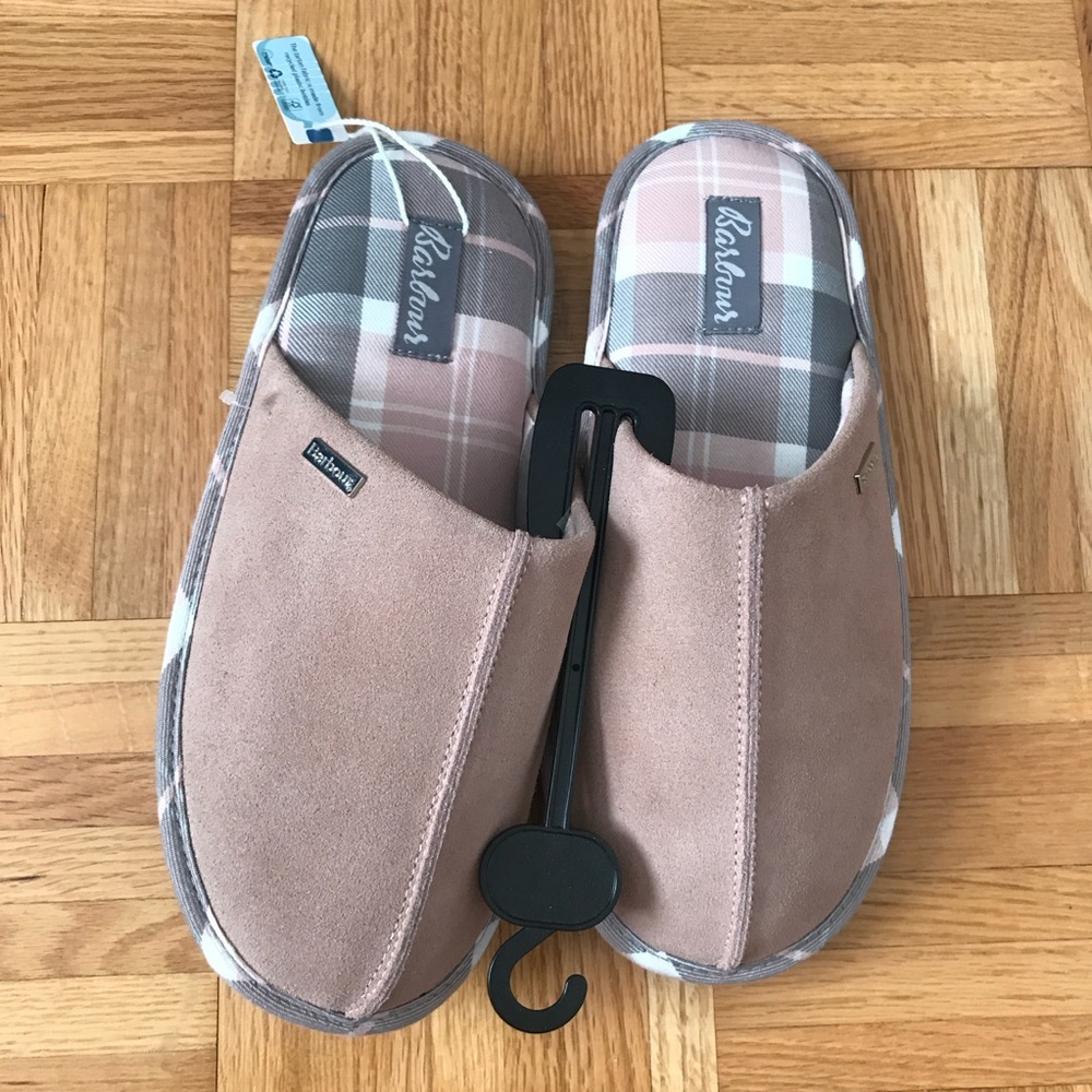 Barbour Simone Mule Slippers - Pink - Size 6 - BNWT